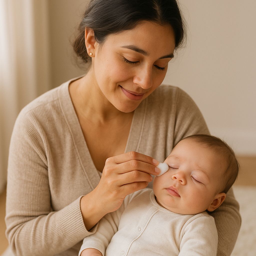 How to Clean Sticky Eyes in Babies Safely at Home