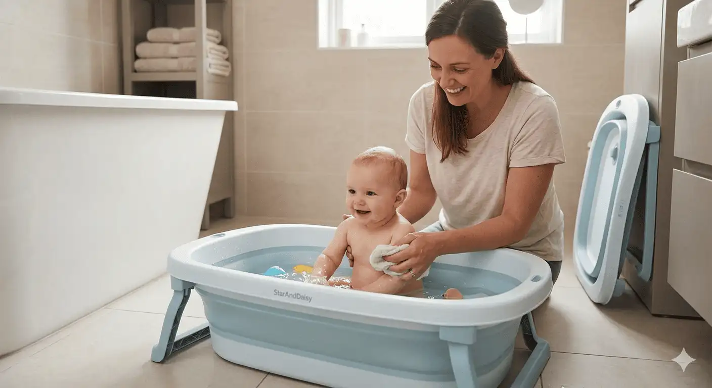 Why a Foldable Baby Bathtub Makes Bath Time 10x Easier
